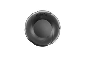 צלחת פאטאיה עמוקה 22.5X3.3 ס"מ סקורה מלמין שחור***126209b