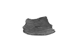 פלטה טוקיו 30X23.2X5.6 ס"מ סקורה מלמין שחור***118412b