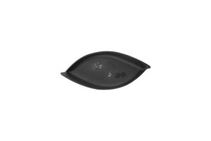 פלטת עלה 28.5X12.7X4.7 ס"מ סקורה מלמין שחור***409411b