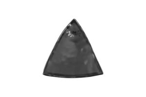 פלטה משולשת סלע 19.3*16.6 ס"מ סקורה מלמין שחור***409975b