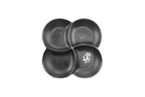 קברט נונתאבורי מחולק ל-4 25.5X19 ס"מ סקורה מלמין שחור***126185b