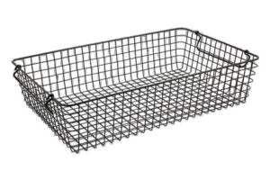 סלסלת רשת מברזל 1/1 ג. 12 ס"מ שחור***960105b