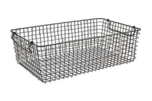 סלסלת רשת מברזל 1/1 ג. 16 ס"מ שחור***960106b