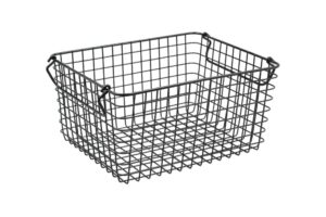 סלסלת רשת מברזל 1/2 ג. 16 ס"מ שחור***960206b