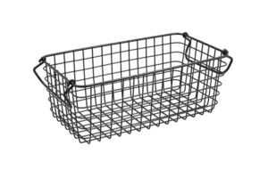 סלסלת רשת מברזל 1/3 ג. 12 ס"מ שחור***960305b