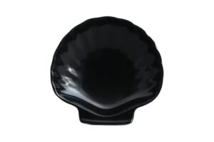 צדף קטן 10 ס"מ מלמין שחור***503804b