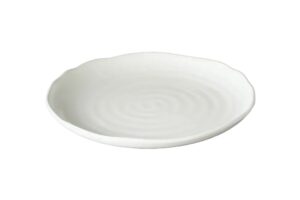 פלטה עגולה קמומה 33 ס"מ מלמין לבן***114013