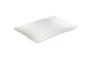 פלטה קמומה גלי 27.5X19.8X2 מלמין לבן***112711