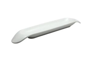 כלי הגשה מאורך קמומה + ידיות 39.7X8X2.8 מלמין לבן***113816