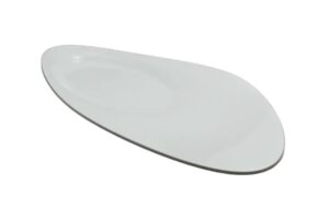 פלטת הגשה אובלית מנדי 53X27X4.5 מלמין לבן***124521