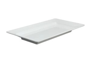 צלחת הגשה מלבנית 49.5X27.5 לבן מלמין***100120