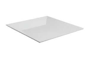 פלטת הגשה ריבועית 40.5 לבן מלמין***100416
