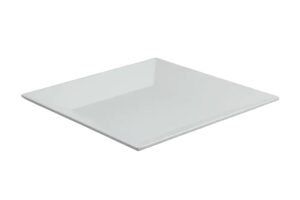 פלטת הגשה ריבועית 35.5 לבן מלמין***100414