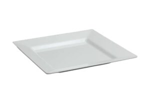 צלחת הגשה ריבועית 30 שוליים מלמין לבן***118812