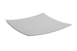 פלטה קמורה ריבועית 42 לבן מלמין***100316