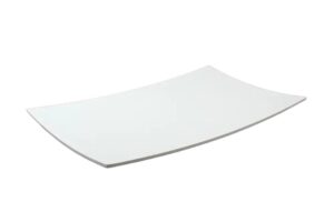 פלטה קמורה 1/1 גובה 4 לבן מלמין***1140l