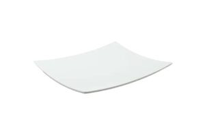 פלטה קמורה 1/2 גובה 4 לבן מלמין***1240l