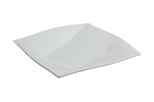 צלחת הגשה יהלום 30.5 ס"מ מלמין לבן***100512