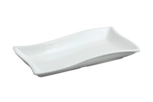 פלטת הגשה גלית 32X17X4 מלמין לבן***106613