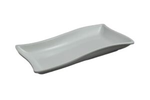 פלטת הגשה גלית 23X12X3 מלמין לבן***106609