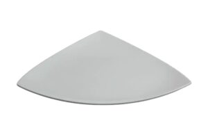 פלטה משולשת קמורה 44.5 מלמין לבן***100617