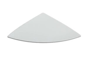 פלטה משולשת קמורה 28.5 מלמין לבן***100611