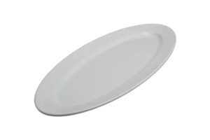 פלטה אובלית 71X28 ס"מ מלמין לבן***101028