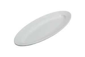 פלטה אובלית 61X23 ס"מ מלמין לבן***101024