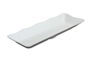 צלחת הגשה פסיפיק 16X45 לבן מלמין***132318