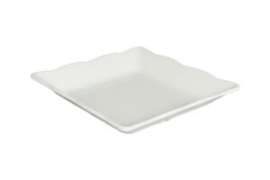 צלחת הגשה ריבועית פסיפיק 30 לבן מלמין***132412