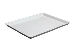 מגש לולבי 33X43 מלמין לבן***400317