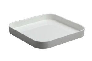 מגש ריבועי עמוק 25X25X3 מלמין לבן***213810