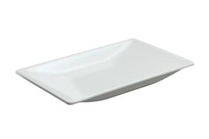 מגש טרפז 32X21X3 מלמין לבן***125112