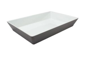 תבנית הגשה מלבנית 7X30X45 מלמין לבן***117518