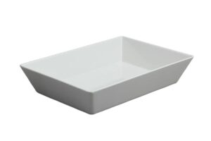 תבנית הגשה מלבנית 7X25X35 מלמין לבן***117514