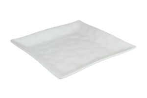 פלטה ריבועית כנרת 35.6 ס"מ מלמין לבן***604914