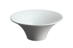 קערת ספירל 24.5 ס"מ מלמין לבן***200610