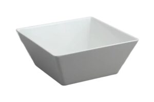 קערה ריבועית קונית 24 ס"מ מלמין לבן***206510