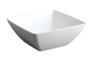 קערה ריבועית קמורה 27 מלמין לבן***206911