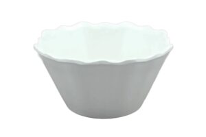 קערה קונית משוננת 17.7 לבן מלמין***204407