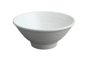 קערת אטריות דמוי אבן זן 7.8X17.2 מלמין לבן***205707