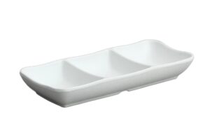 רוטביה מחולקת ל-3 8X19 דמוי אבן זן מלמין לבן***514908