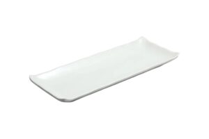 כלי הגשה מלבני קמומה 27.5X10.6X2.3 מלמין לבן***113011