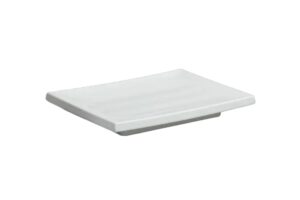 צלחת לסושי 14X20.5 מלמין לבן***118708