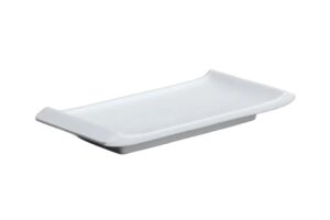 מגש סושי ידיות 9X21 מלמין לבן***123708