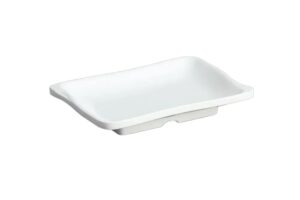 צלחת מלבנית 14X10 ס"מ מלמין לבן***102606