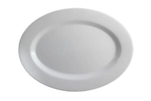 פלטה אובל 31X41 ס"מ מלמין לבן***123116