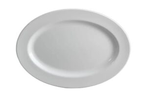 פלטה אובל 25X35 ס"מ מלמין לבן***123114