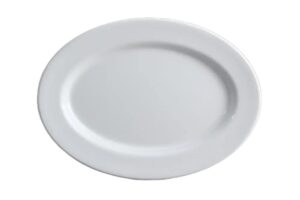 פלטה אובל 19X26 ס"מ מלמין לבן***123110