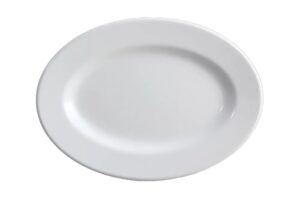 פלטה אובל 17X23 ס"מ מלמין לבן***123109